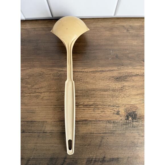 VTG Ecko Ladle Kitchen Utensil Double Pour Spout Beige USA Made - Picture 4 of 6